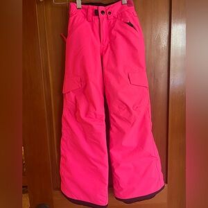 686 Kids Neon Pink Snow Pants
